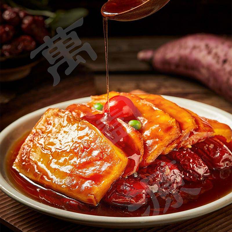 陜西红苕红枣甜饭蒸碗熟食加热即食红薯杂粮特产家用速食小吃特产