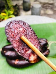 新款 包邮云南保山风味猪血肥肉肠糯米灌肠血糍粑手工灌肠500克袋