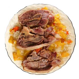 新疆特产美食手抓饭碎肉羊腿排抓饭现做即食顺丰冷链必吃楼兰牧歌