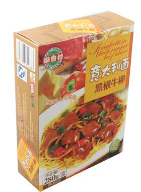 潮香村 黑椒牛柳面 280g 意大利面 速冻成品意面