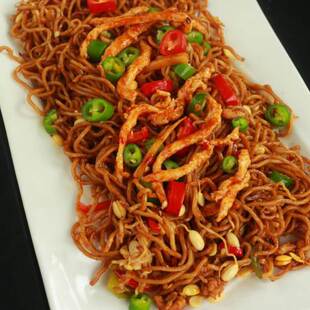新款 【一休智造】速食料理包加热即食快餐外卖商用 麻辣鸡丝小面