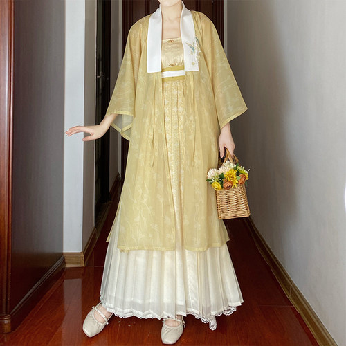 明制汉服女对襟合领衫