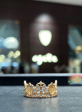 银版age 35周年限定 王冠 优雅镂空蕾丝奢华宽版戒指纯银镀14K金