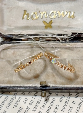 agete细链石榴欧泊925银开口戒指