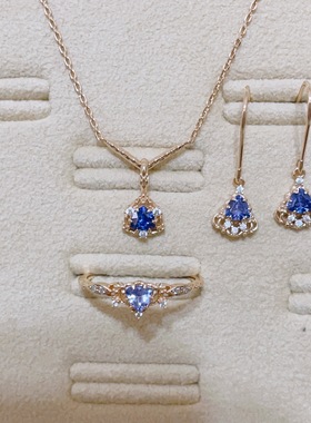 nojess圣诞限定雪割草套装戒指