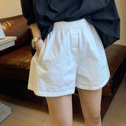 【送运费险】白色短裤女阔腿裤子