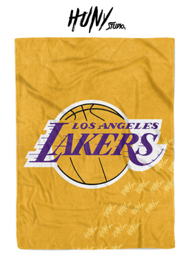 Lakers洛杉矶湖人队篮球主题沙发装饰球迷空调被休闲旅行毛毯床单