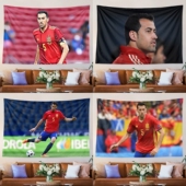 塞尔吉奥布斯克茨Sergio Busquets西班牙球星海报装 饰背景布挂布