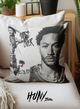 德里克罗斯风城玫瑰Derrick Rose创意篮球球星沙发床头靠垫抱枕