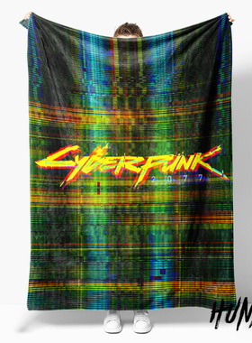 赛博朋克2077来生酒吧荒坂公司露西午休毯沙发毯空调毯子盖毯毛毯