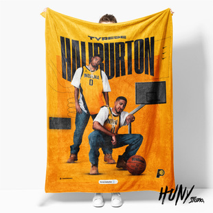 Hali哈利伯顿步行者队篮球球星周边礼物午休盖毯沙发毯空调被毛毯