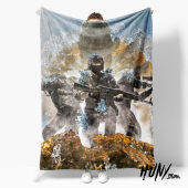 PUBG绝地求生跳伞吃鸡游戏艾伦格午休毯沙发毯空调毯子盖毯毛毯