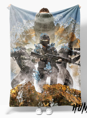 PUBG绝地求生跳伞吃鸡游戏艾伦格午休毯沙发毯空调毯子盖毯毛毯