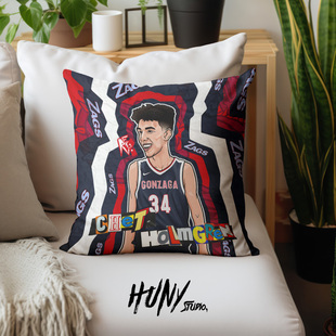 霍姆格伦雷霆篮球运动球星写真应援周边卧室宿舍球馆沙发装饰抱枕