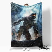 HALO光环士官长科塔娜星盟游戏周边午休毯沙发毯空调毯子盖毯毛毯
