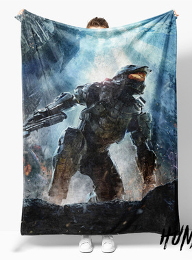 HALO光环士官长科塔娜星盟游戏周边午休毯沙发毯空调毯子盖毯毛毯
