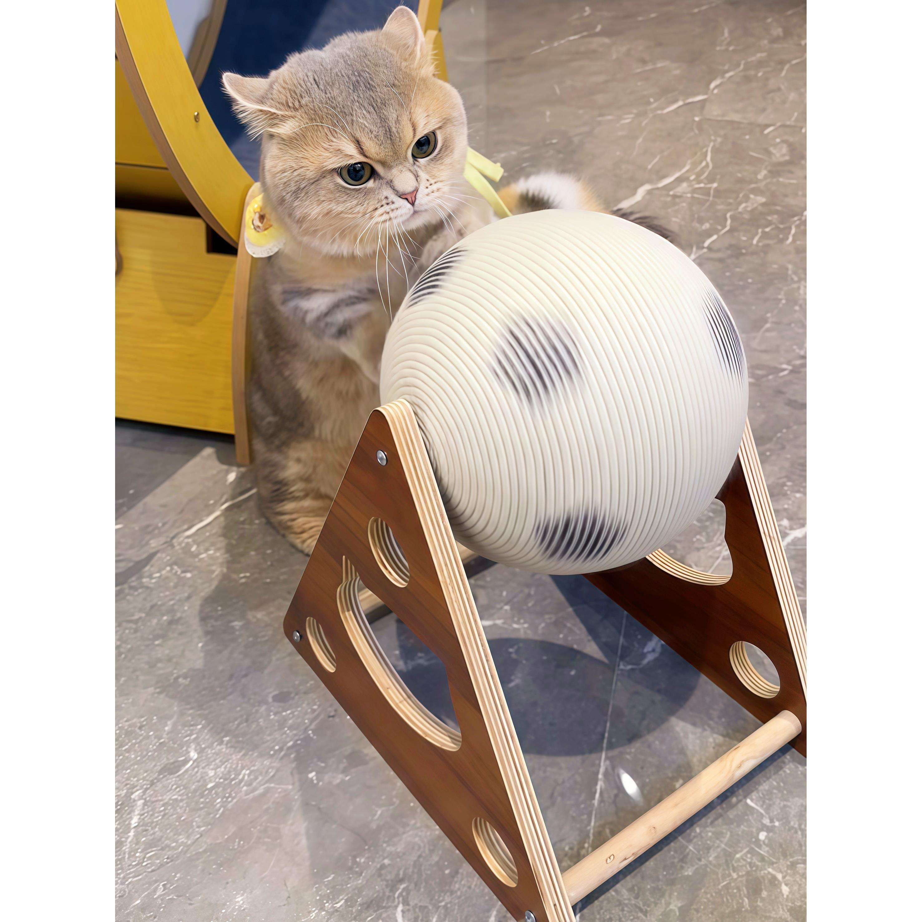 猫抓板大象猫抓球剑麻磨爪滚轮猫玩具耐磨不掉屑家用自嗨立体旋转