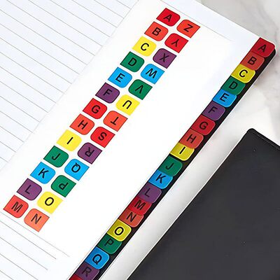 新华字典字母索引贴26个彩色标签可书写幼儿园小学生侧边学习分类