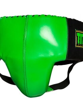 TITLE Boxing WBC Groin Protector拳击护具 散打真皮训练护裆