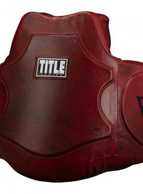 TITLE BOXING BLOOD RED LEATHER BODY 真皮牛皮护甲护胸陪练护具