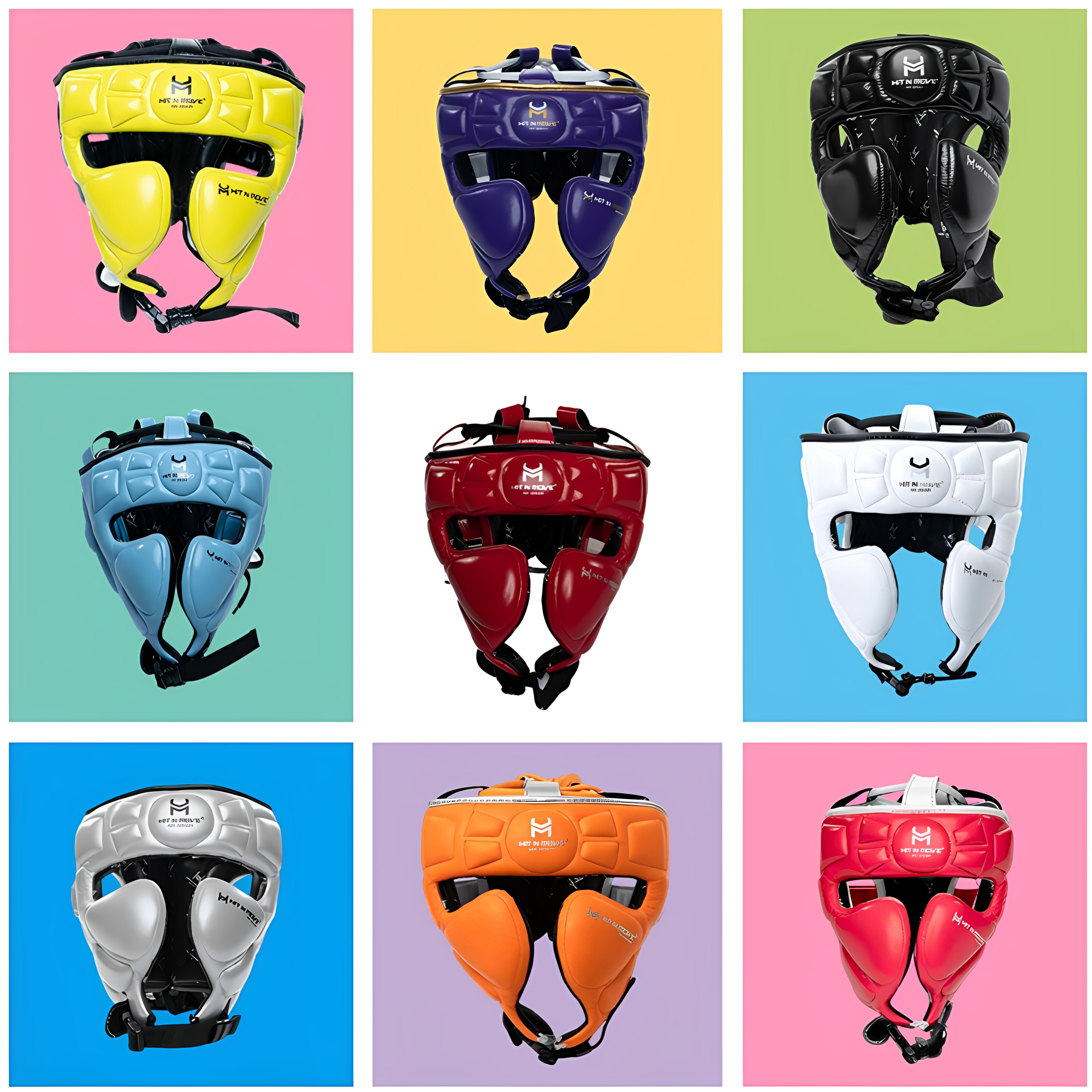 HIT N MOVE Headgear美国专业拳击泰拳猴脸头盔格斗训练护头护具