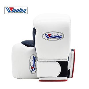 WINNING BOXING职业专业拳击格斗泰拳比赛拳套手套定制款白蓝红