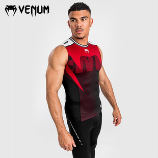VENUM  ADRENALINE紧身背心无袖紧身衣训练衣拳击服压缩跑步运动