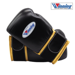 WINNING BOXING职业专业拳击格斗比赛训练拳套手套定制款黑金红