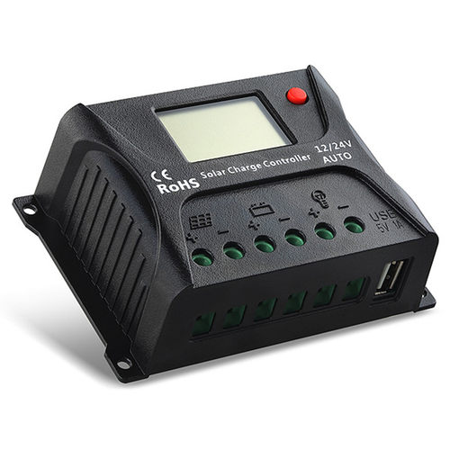 Hp12V/24V10A20A太阳能家用智能充电控制器铅酸电池