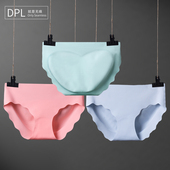 DPL 桑蚕丝裆性感底裤 蜜桃臀女士三角中腰无痕内裤 美臀一片式