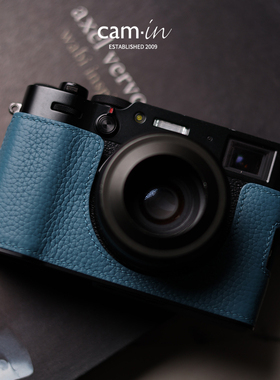 cam-in 富士x100vi保护套x1006代togo纹皮套手柄相机套黑色底座壳