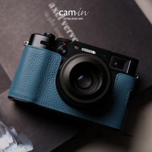 cam-in 富士x100vi保护套x1006代togo纹皮套手柄相机套黑色底座壳