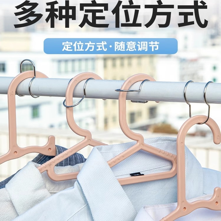 防风扣304不锈钢晾衣杆衣架固定扣防滑室外晒衣服卡扣防风固定扣