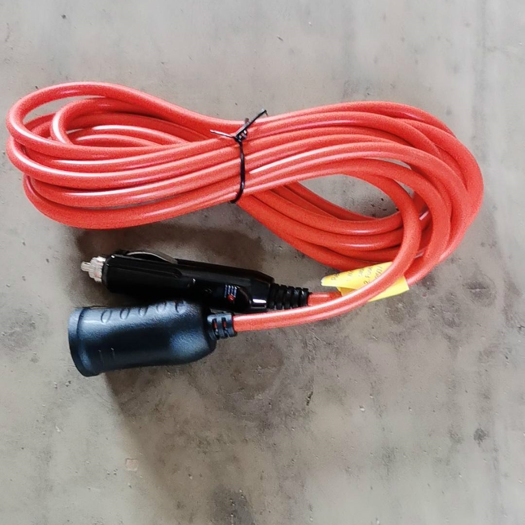 12-21V2A汽车载点烟器转DC5.5低音炮车载洗车机车充电源线1米5米