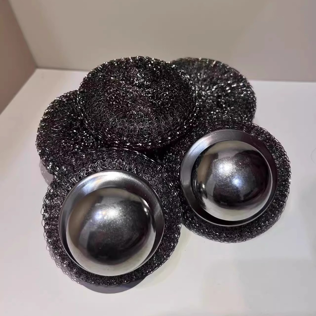 钢丝球家用不掉丝清洁球不锈钢铁丝刷厨房刷锅洗碗神器带把手刷子