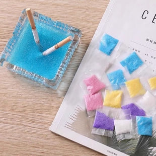 烟灰清洁剂烟灰缸一次性灭烟沙防除去烟味厕所室内神器空气清新剂