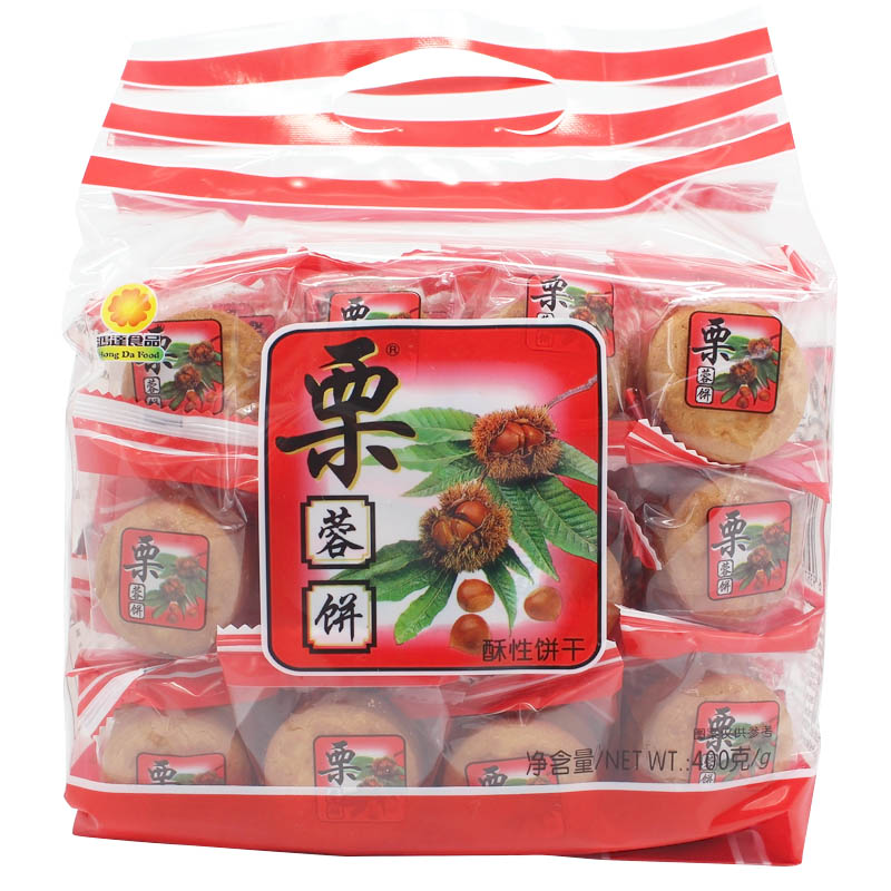 鸿达饼干400g 栗蓉/抹茶/豆乳/乳酸/芝麻/红枣核桃风味
