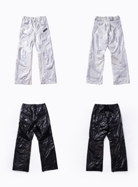 FVVO Glossy Multi-Angle Patchwork Pants 多面分割机长亮面长裤