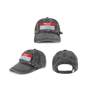 铆钉鸭舌帽 FVVO HELLO RIVET CAPS 2023AW NAME