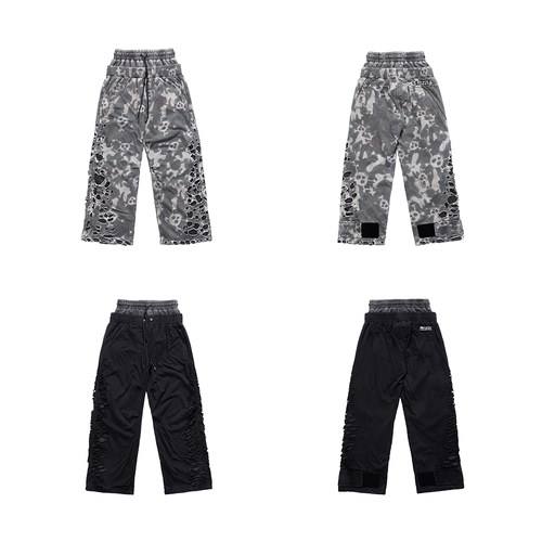 FVVO RELIC DOUBLE-WAIST PANTS 双腰头破坏卫裤