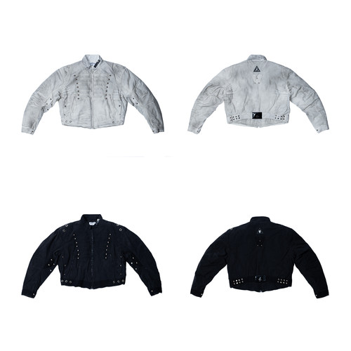 FVVO Quilted Cropped Biker Jacket绗缝短款机车夹克