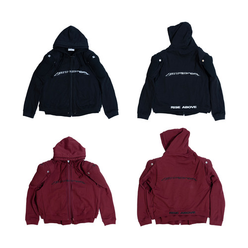 FVVO  Protective double-layer zip-up hoodie 护具双重拉链卫衣