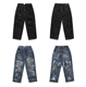 WASH DESTROY DENIM FVVO 破坏水洗擦色牛仔裤 PANTS