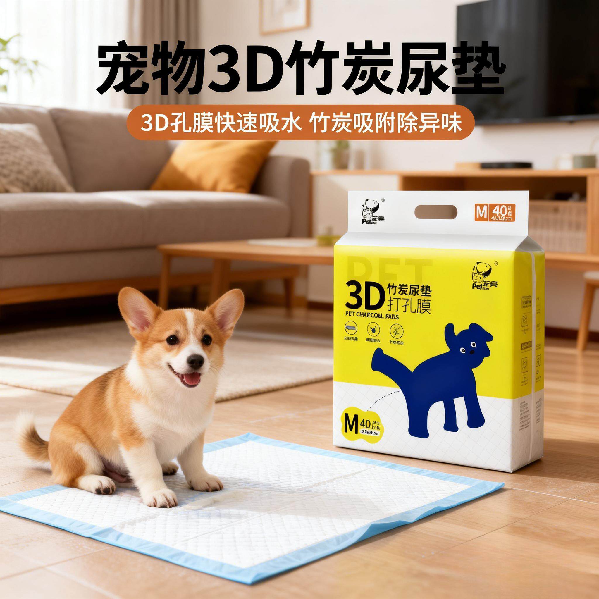 加厚快速吸水，竹炭除臭