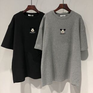 2023年新款 纯棉上衣中长款 磨毛短袖 宽松大码 百搭春 T恤韩版 孕妇装