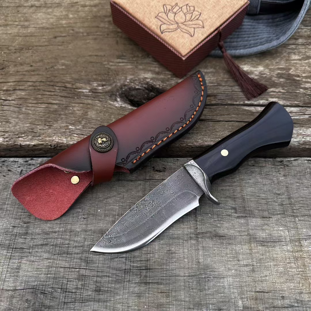 手工锻打刀户撒传统老式户外大马士革阿昌族刀剑收藏冷兵器未开刃