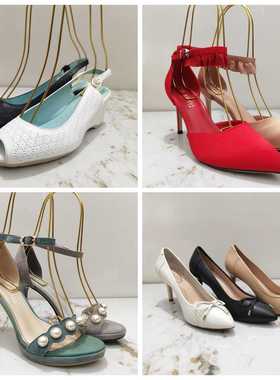 卡迪娜夏季女鞋单鞋休闲高跟鞋km80906 km81005 ks80905 km82933
