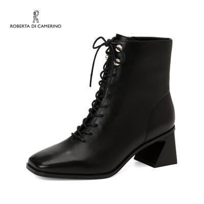 商场专柜正品新款方跟女鞋时尚