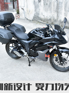 适用于铃木GSX150F极客飒GIXXER155保险杠 改装 一字防摔杠前护杠