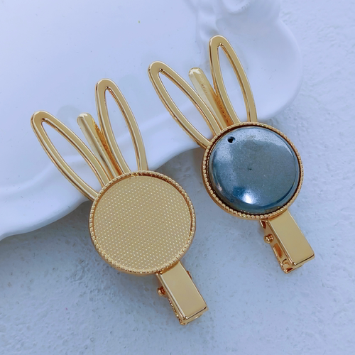 新款宋锦发夹DIY兔子发夹